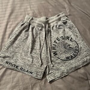 Gray White Claw Shorts